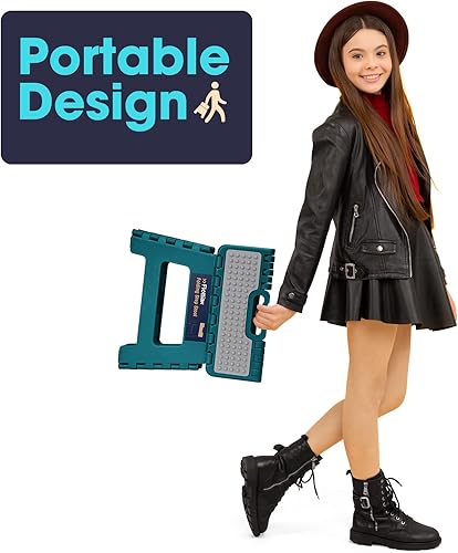 Miniatura 213 de Flottian Taburete plegable de 18 pulgadas para adultos y niños con capacidad para hasta 300 libras, taburetes plegables antideslizantes con asa,