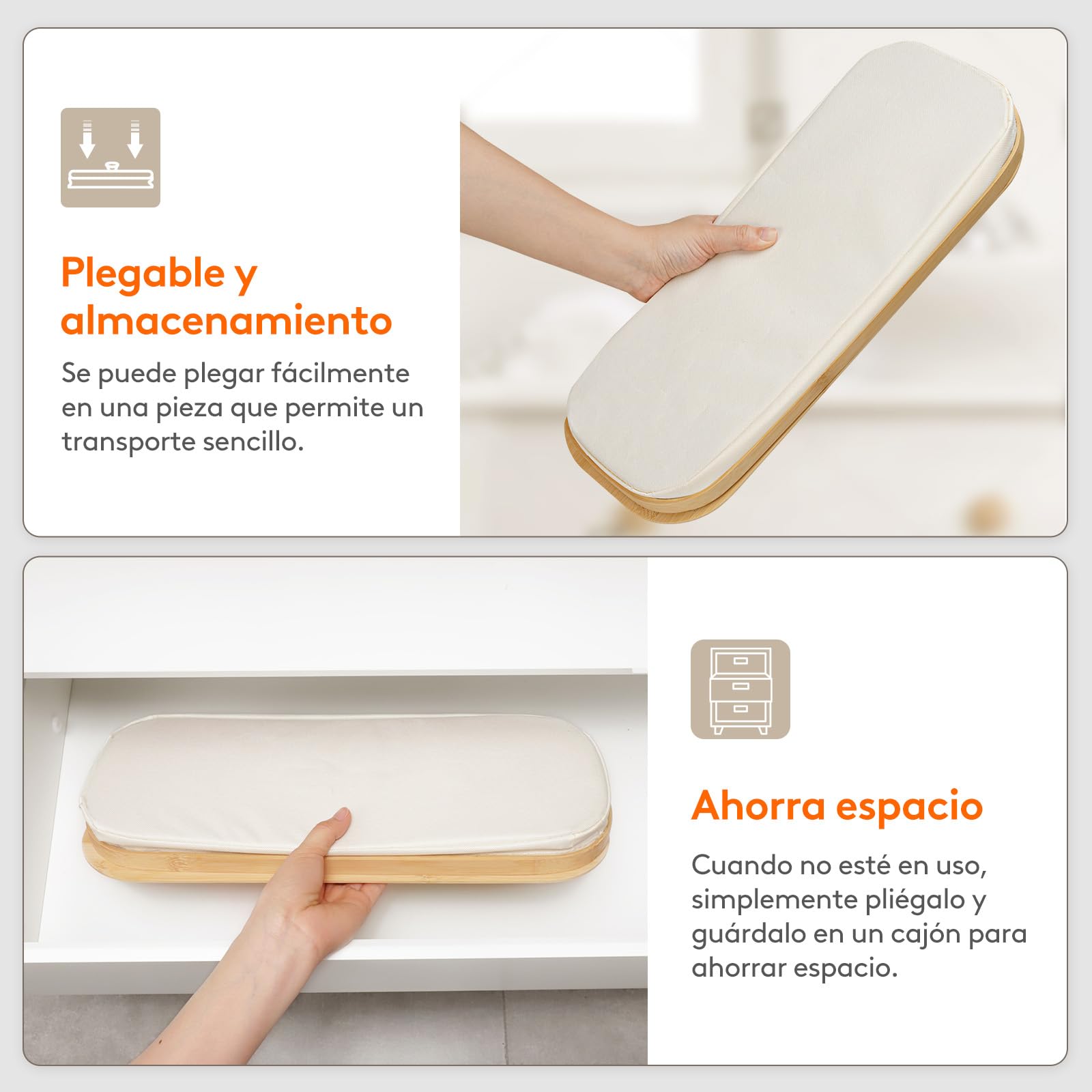 Lifewit Organizador Papel Higienico, Cesta Almacenaje Portarrollos Guarda Rollos Papel Higienico, Bambú Angosto Organizador Baño con Tapa, 23L, Blanco