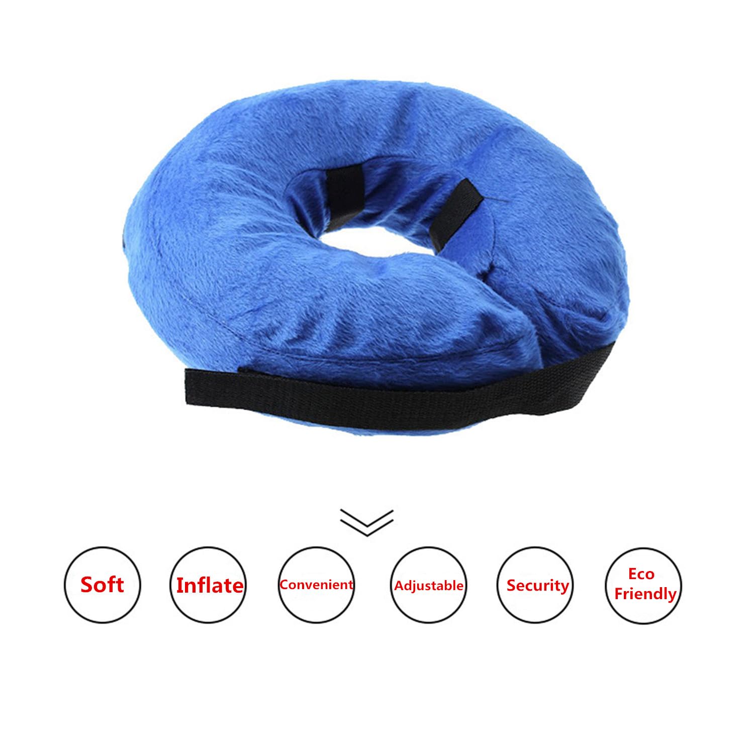 THAIN Soft Dog Recovery Protective Collar After Surgery-Cone Inflatable Collar for Dogs and Cats - Image 4