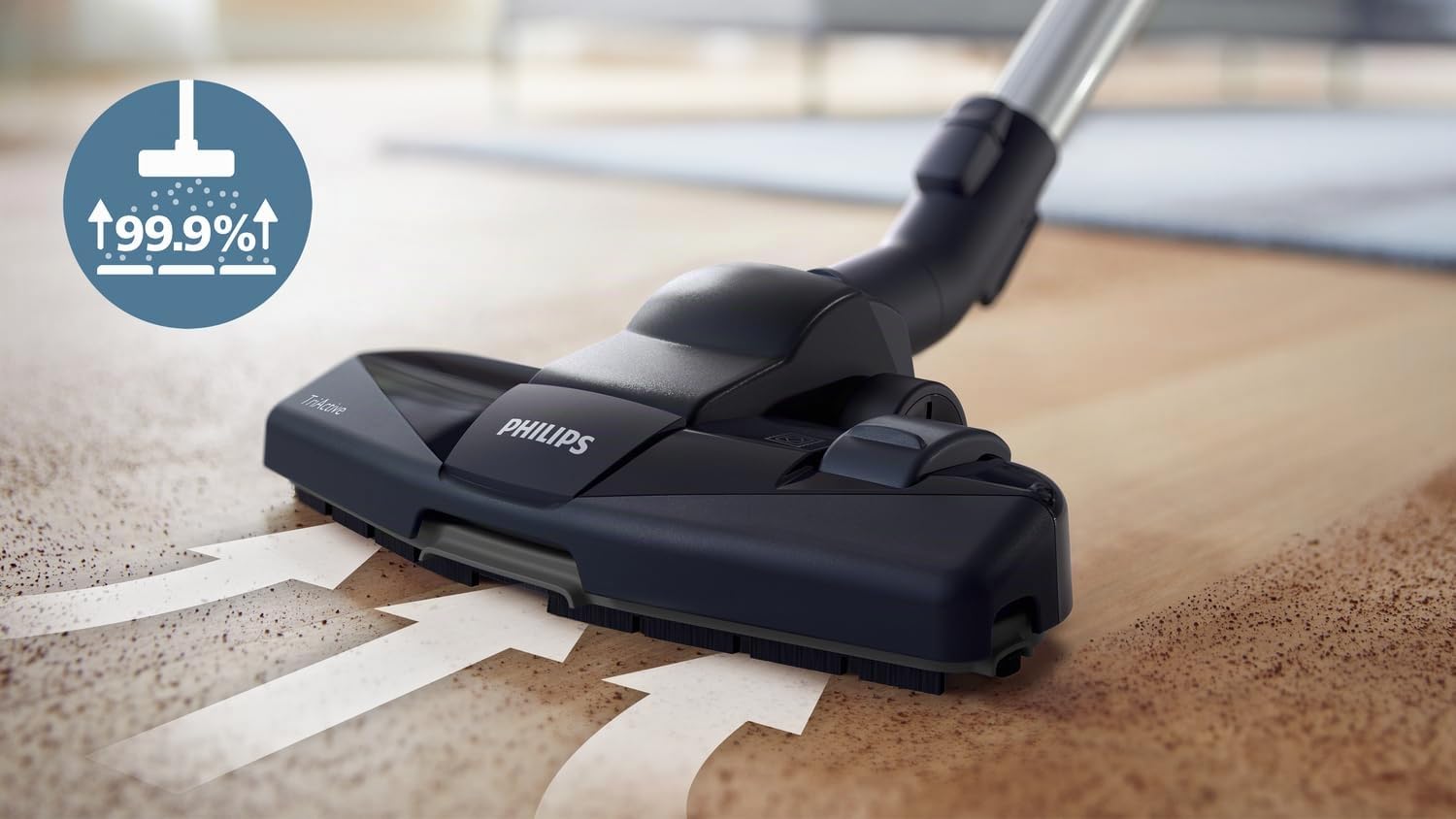 Philips PowerPro Compact FC9330/09 - Aspirador, Sistema Ciclonico sin Bolsa, Deposito 1.5 L, Facil de Limpiar