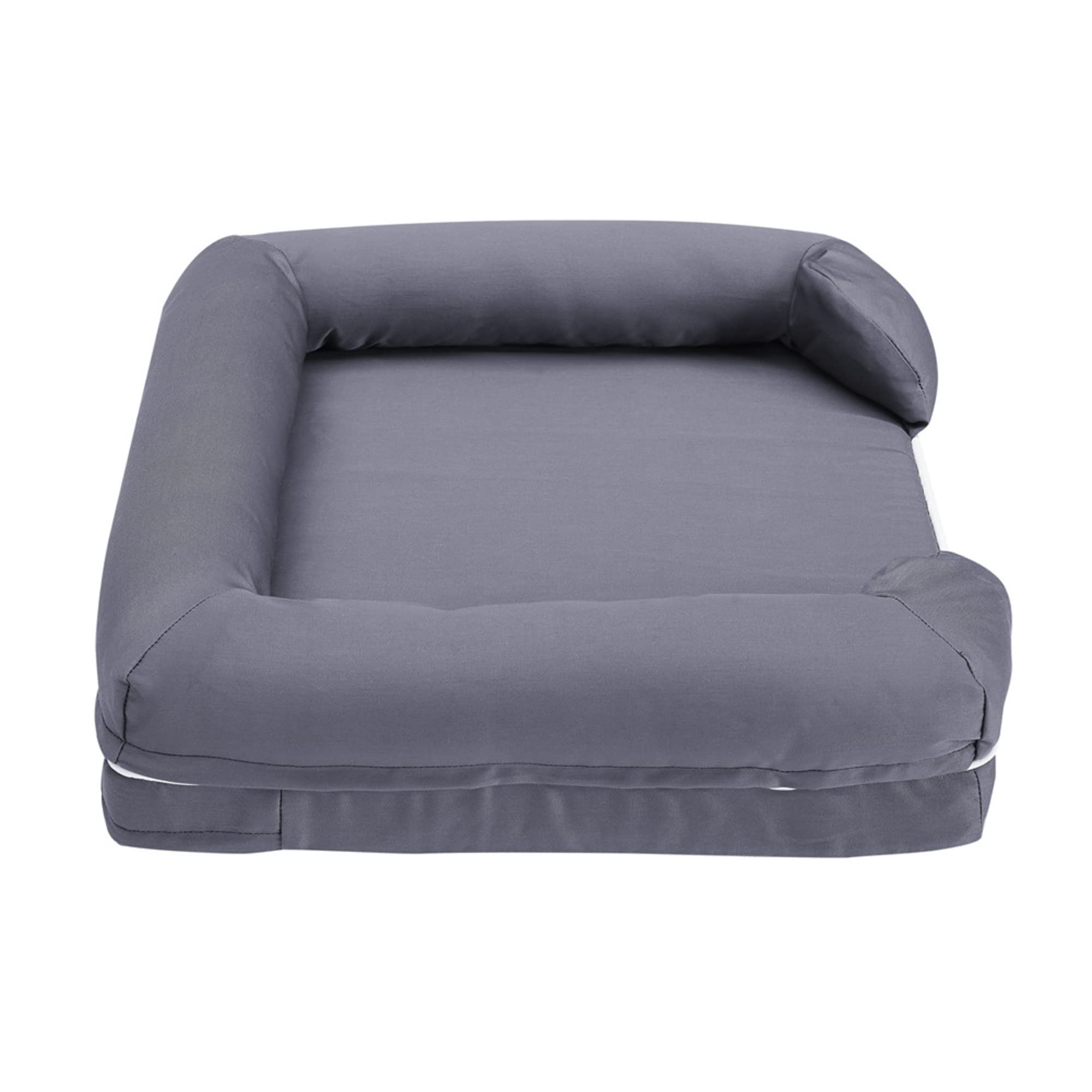 Ruff N Roo Cama Grande Impermeable de algodón y Espuma viscoelástica para Perro con Parte Inferior Antideslizante, Varios tamaños