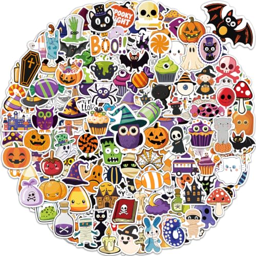 kecristv 300 Pcs Halloween Pumpkin Stickers for Kids, Bulk Crafts for Kids - image 1