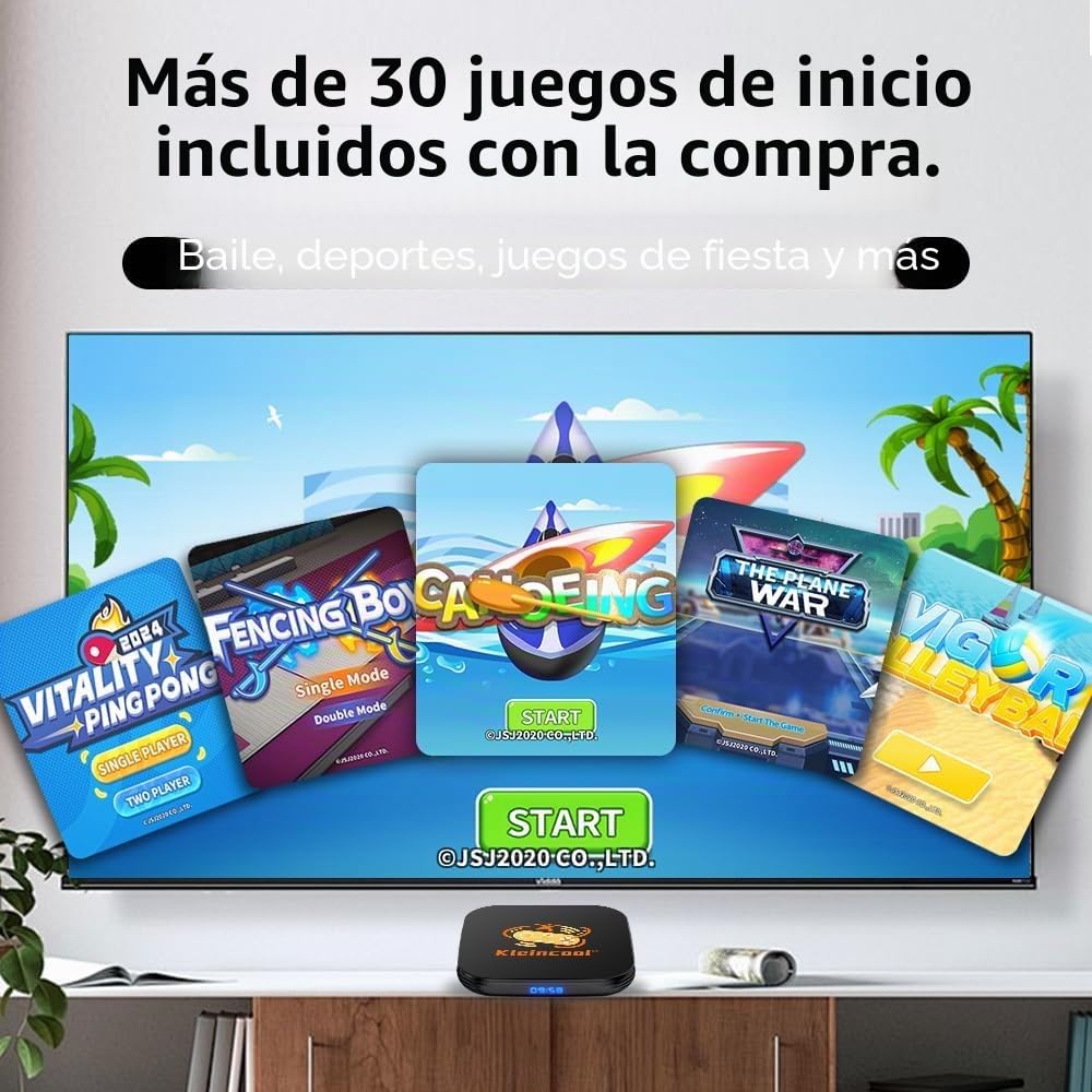 Consola de juegos de TV, consola de videojuegos de 4 GB de RAM + 64 GB de ROM, máquina con control somatosensorial inalámbrico Gamepad Plug and Play, interactiva para niños y adultos, para noches de