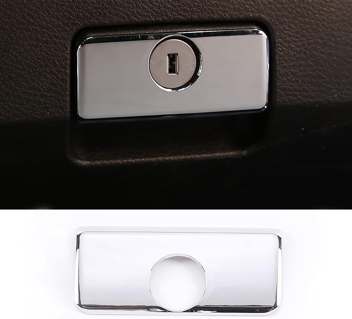 Car Accessories Fit For Toyota Tacoma 2017-2022 Co-drive Glove box Sundries Box Handle Cover Trim (Red) ABS 1PC