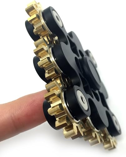 Miniatura 5 de Coolct Spinner fidget juguete novedoso de nueve uniones, reductor de estrés, alivia la ansiedad y el aburrimiento