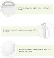 Vista 8 de Yardwe Hervidor de agua fría de plástico resistente al calor de gran capacidad de 2.2 litros con tapa de escala de medición y asa, fácil de rellenar