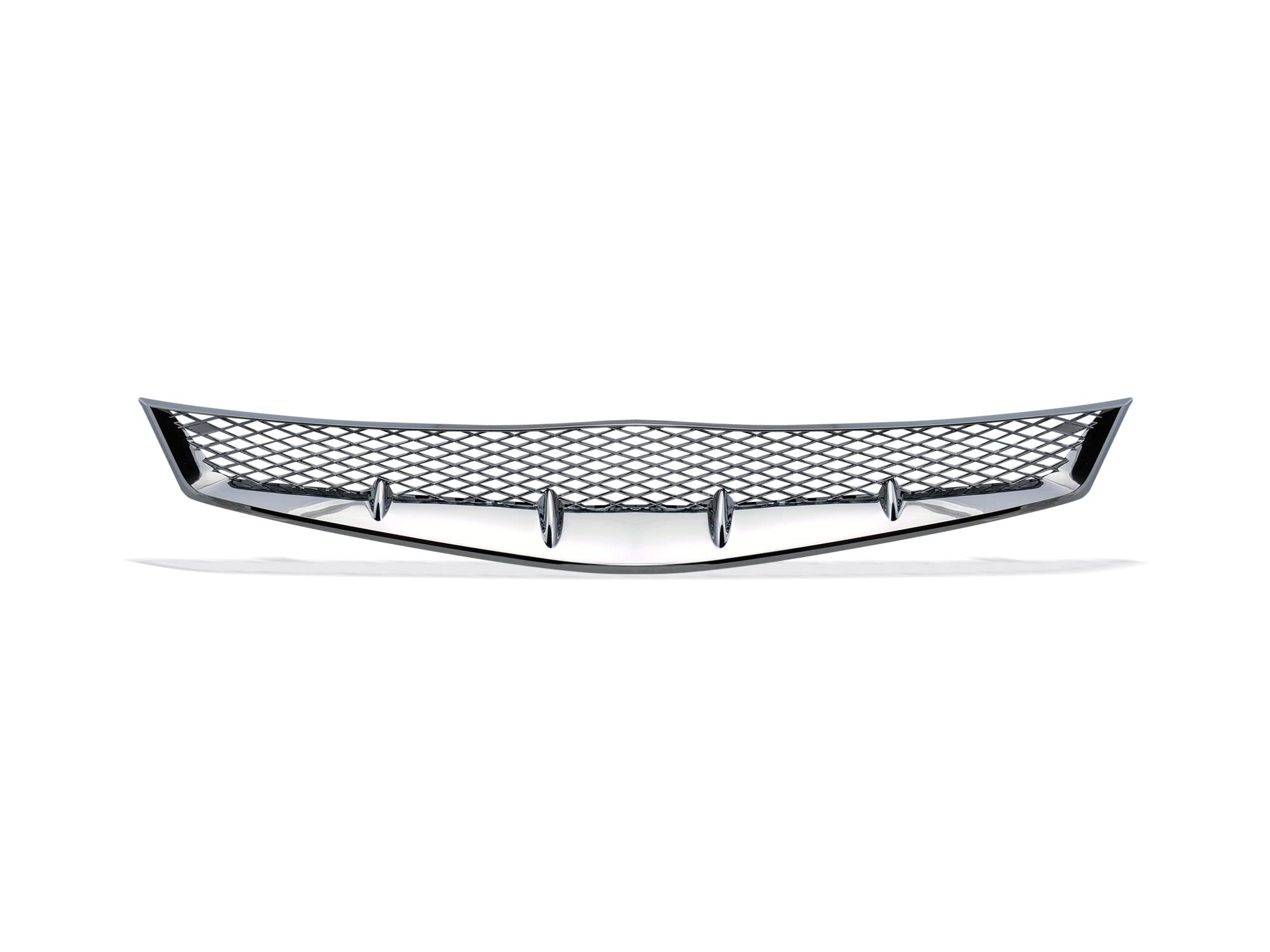 Armordillo USA 8720189 T-R Mesh Style Front Hood Bumper Grille - Chrome Fits 2006-2008 Honda Civic 2 Door Coupe