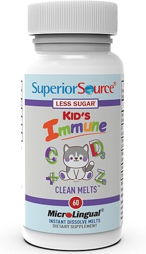 Miniatura 4 de Superior Source Kids Immune Clean Melts - Suplemento de apoyo a la inmunidad - Contiene vitamina C, vitamina D3, extracto de zinc y saúco - Sin OMG