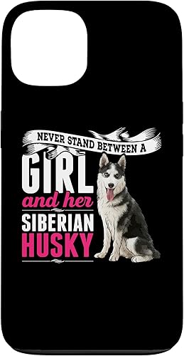 Miniatura 10 de Funda para iPhone 14 Never Stand Between A Girl And Her Siberian Husky Dog
