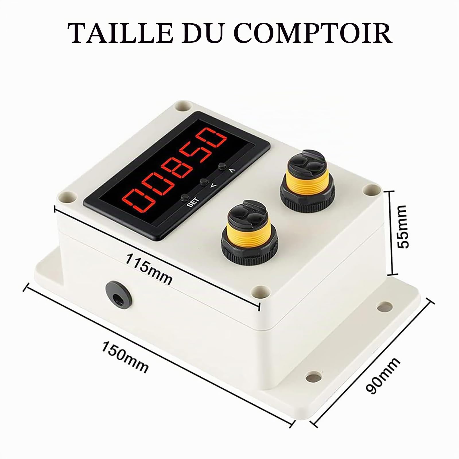 Compteur numérique bidirectionnel de personnes avec capteur, longue portée pour un suivi précis du trafic dans les parcs, supermarchés et magasins