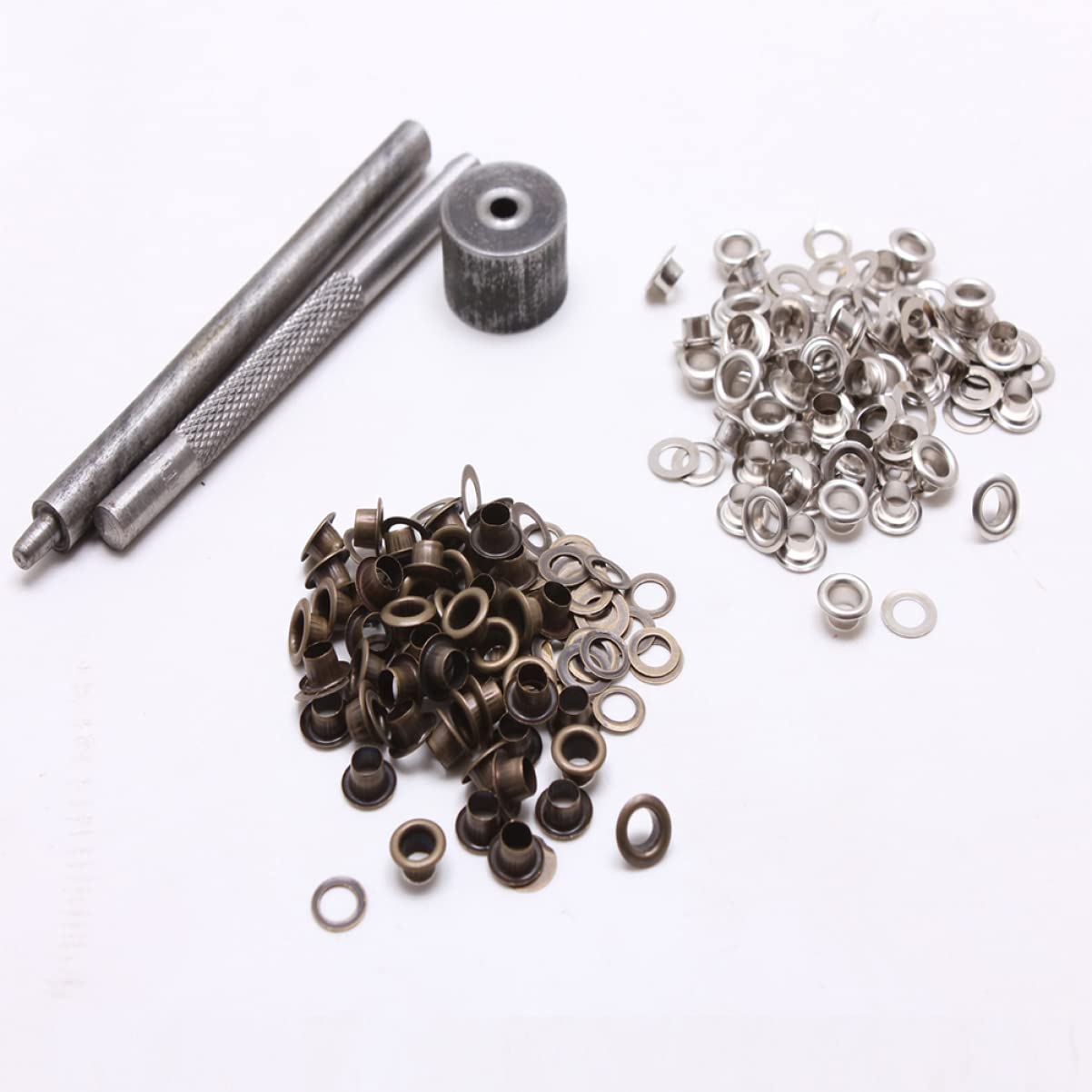 COHEALI Kit Di Occhielli Da 2 Set Da 8 Mm Con Bottoni Ad Occhiello Set Di Bottoni Ad Occhiello in Metallo Per Artigianato Scarpe Abbigliamento 100 Pezzi*2