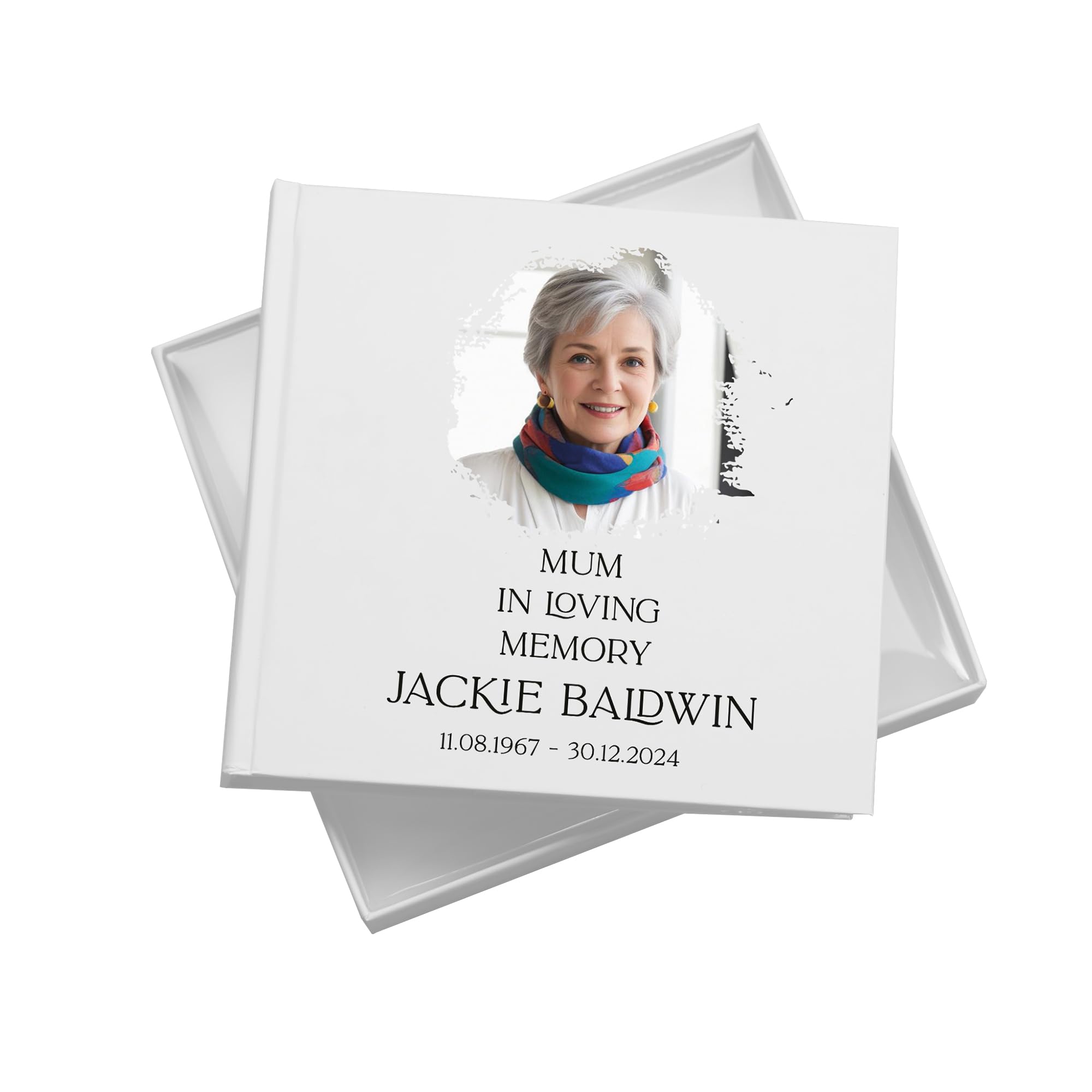 Personalised Mum In Loving Memory White Album With Photo For 50 x 6x4 Photos
