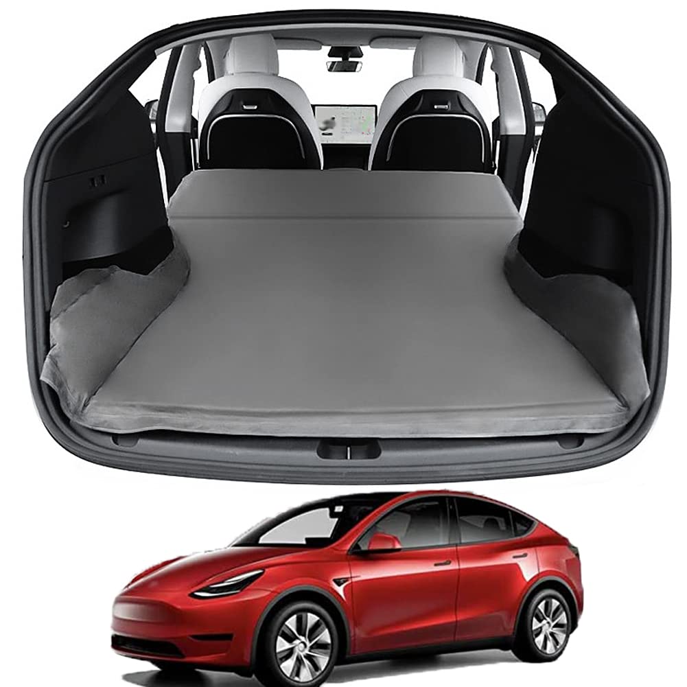 Zertylre Camping Mattress Compatible with Tesla Model Y/3, Memory Foam Camping Mattress, Self Inflating Sleeping Pad for Camping Travel, Foldable Air Bed in Car Sleeping for Model 3/Y