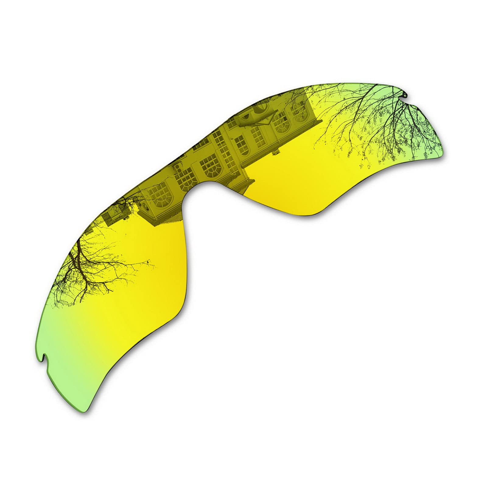 Millersawp Radar Path Replacement Lenses for Oakley Sunglasses-Gold Iridium