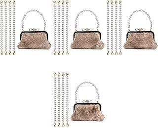 20 Peças Corrente De Pérola Bolsa Feminina Corrente Para Bolsa Feminina Bolsas De Mão Para Mulheres Alças De Bolsa Correntes De Ombro Com Contas Correntes De Substituição De Bolsa