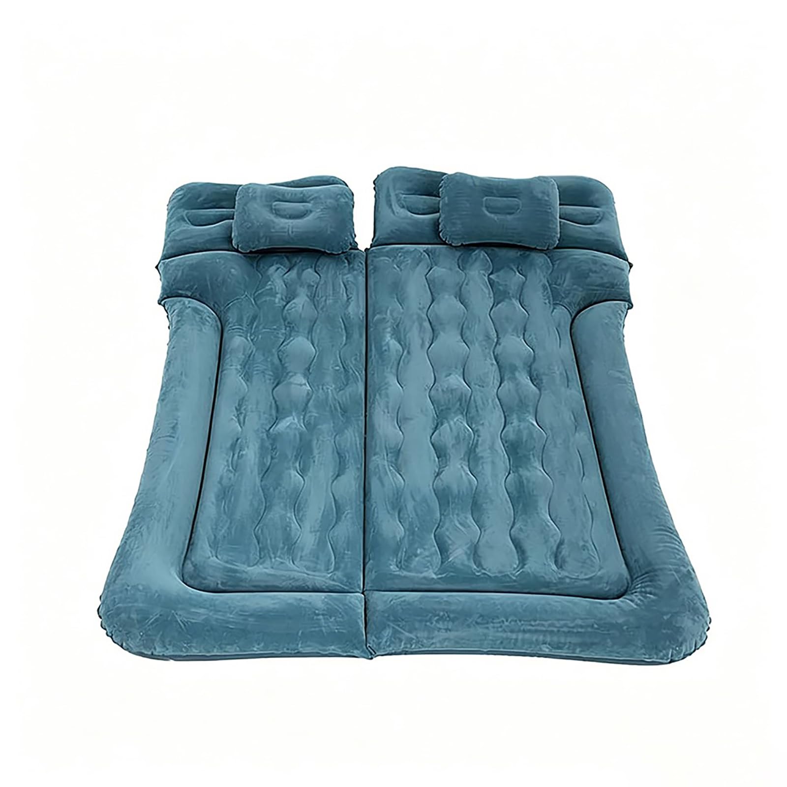 WWMOZ Car Air Mattress for SUV,Inflatable Backseat Air Bed with Pillows,Flocked PVC Sleeping Mattress Camping Travel,Foldable Portable Car Bed for Jeep Wrangler JL 4xe Plug-in Hybrid 2021–2025