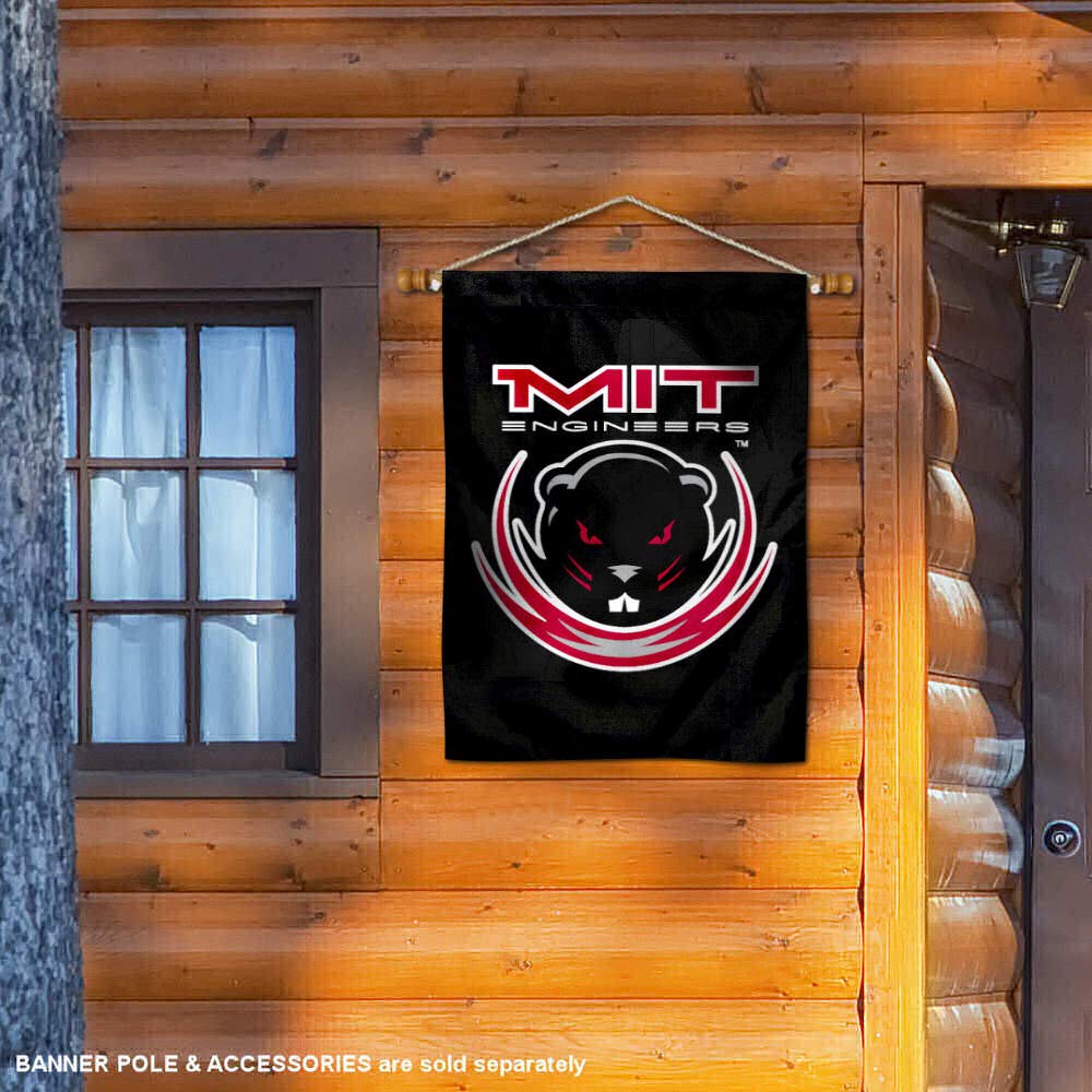 MIT Engineers Double Sided House Flag - 28x40 Inch NCAA Licensed Nylon Banner For Porch Or Wall
