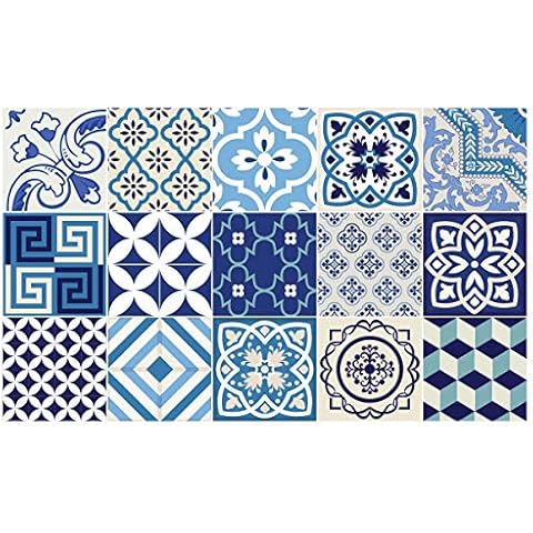 Pack of 15 Self-Adhesive Tile Stickers Cover