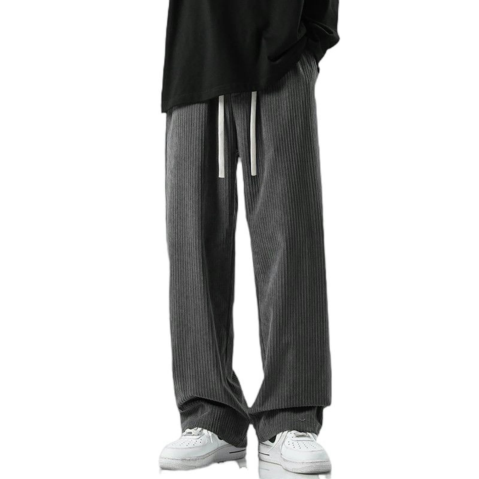 Pantalon en velours côtelé homme coupe droite pour éliminer l'inconfort