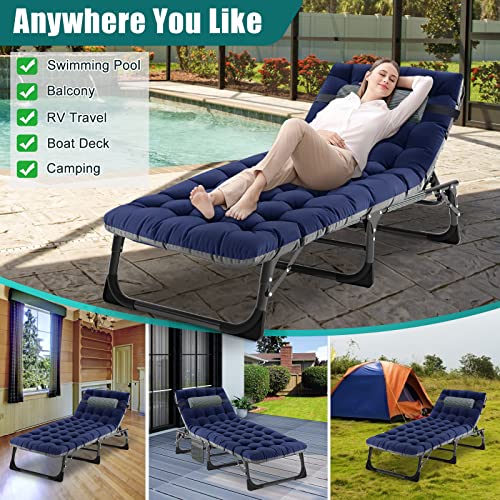Docred Folding Chaise Lounge Chair thumb #7
