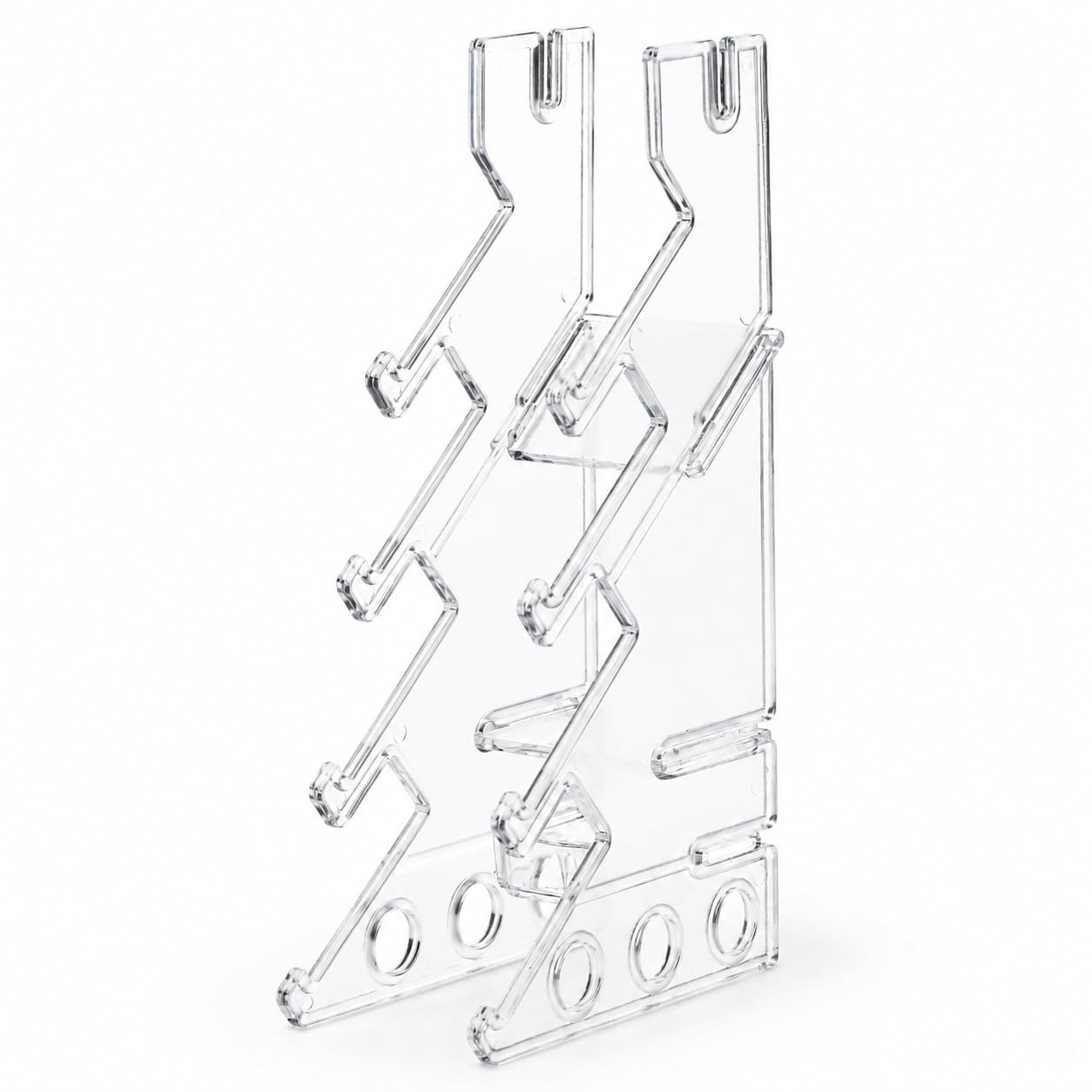 BESPORTBLE Finger Skateboard Rack Plastic Storage Stand Organizer Transparent Clear Display Space Saving for Home Office Compact Toys Collectors Space-saving