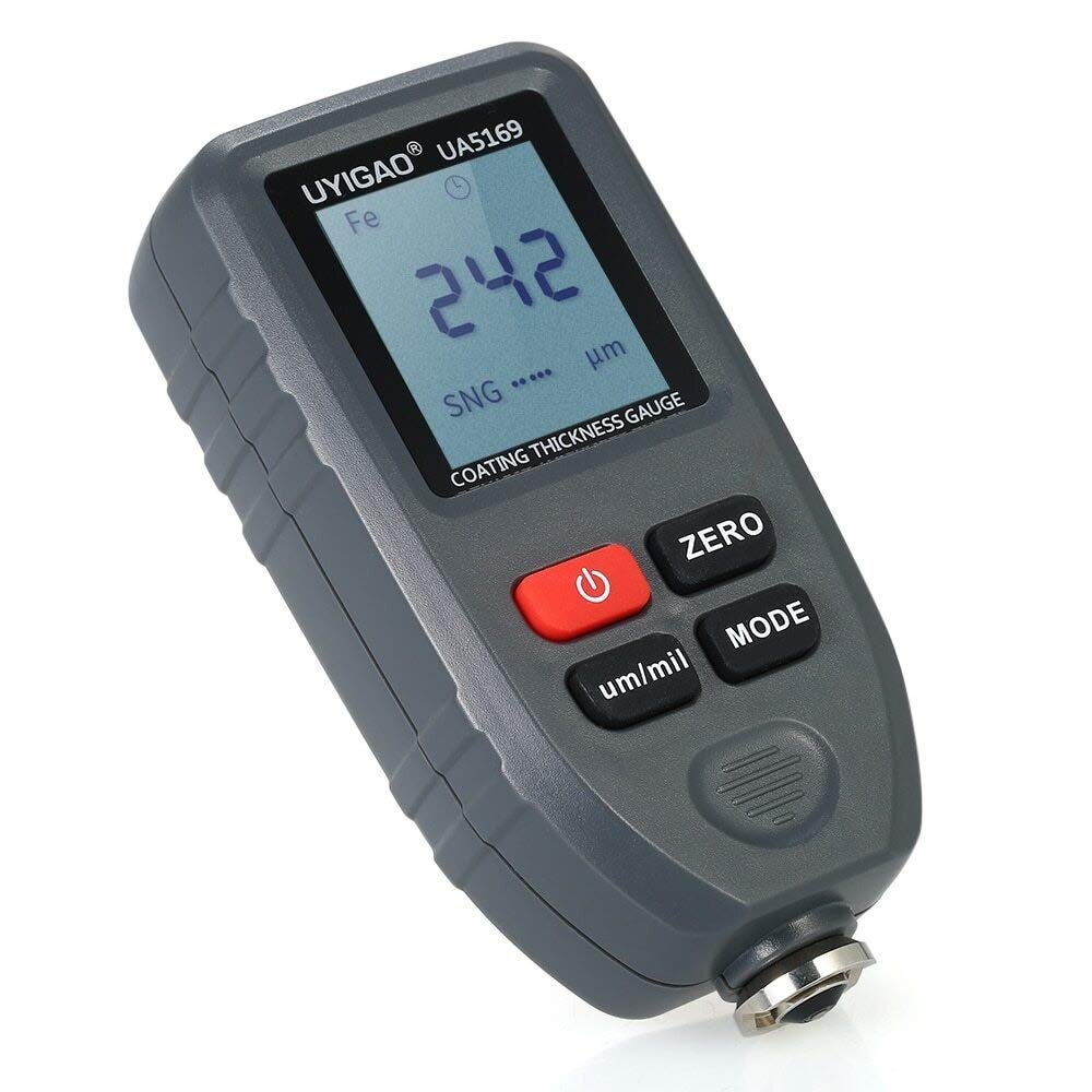 Retroiluminación de Mano Pantalla LCD Pantalla de Pintura Digital Medidor de Espesor Medidor de Pintura de automóvil Probador Función automática Fe/NF