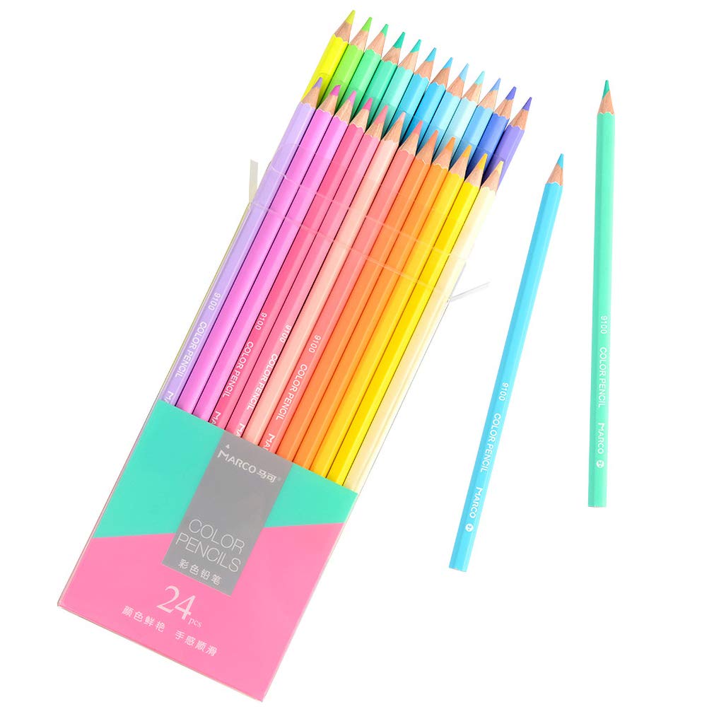 Crayon de couleur Macarone, 24 couleurs, crayon de couleur à l'huile