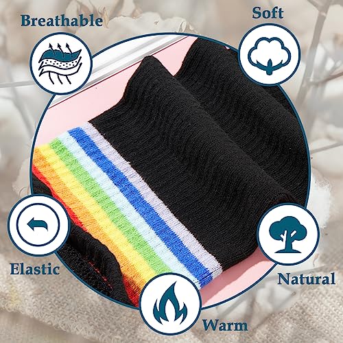 Moon Wood Plus Size Thigh High Socks for Thick Thighs- Womens Knit Cotton Extra Long Over the Knee High Socks Leg Warmer3