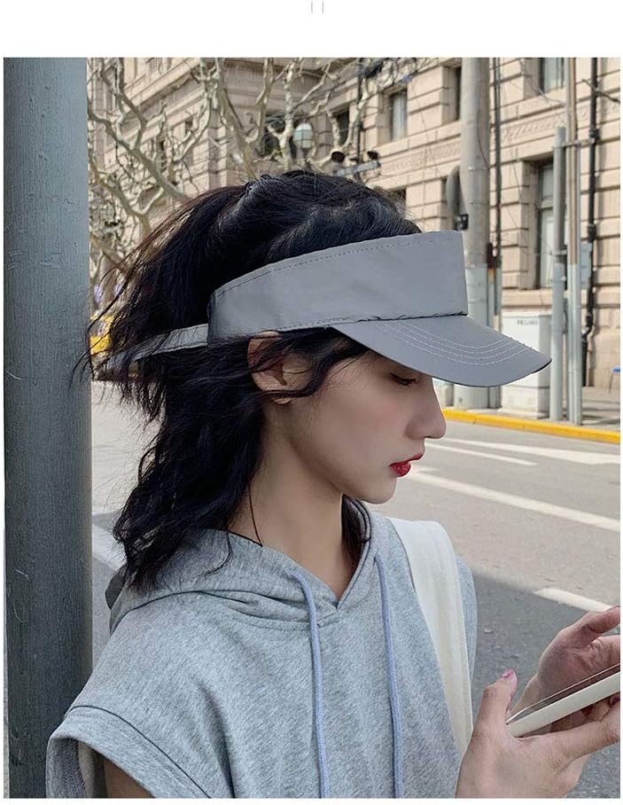 PAODIKUAI Men and Women Night Reflective Hat Runner Cap Visor Bucket Hat Flash Rave Festival Boonie Cap (Visor) - Image 6