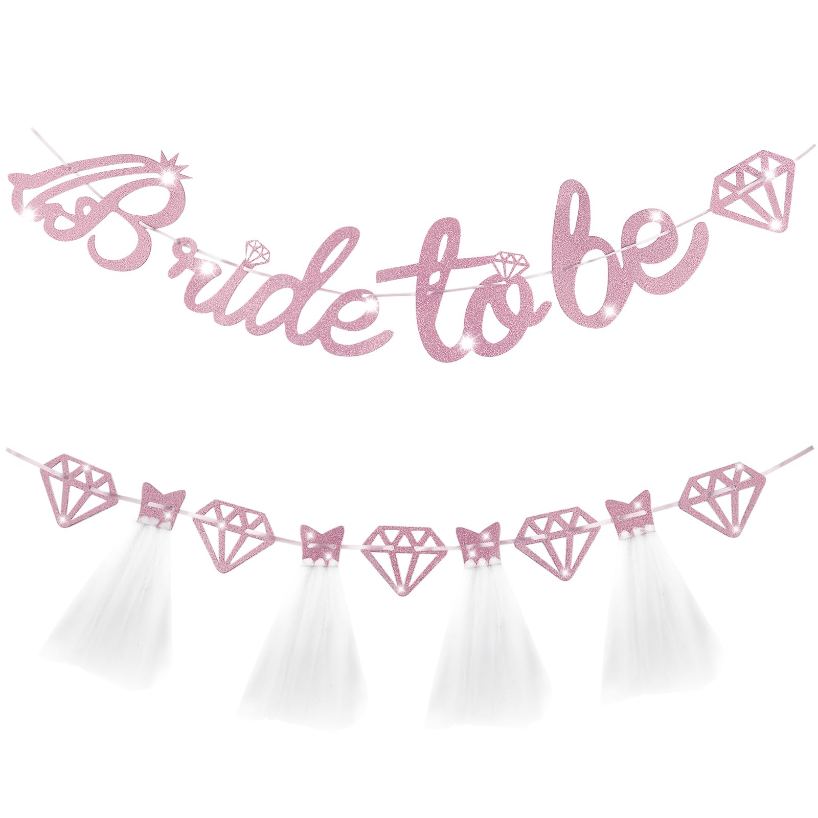 Banner per palloncini in oro rosa Bride to Be / Decorazione