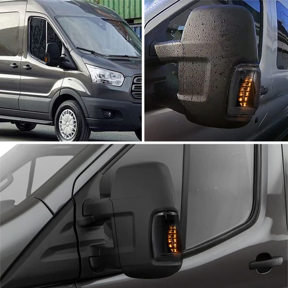 Richtingaanwijzer in de spiegel links wit Ford Transit MK8 MK9 lang nieuwe Richtingaanwijzer in de spiegel links wit Ford Transit MK8 MK9 lang nieuwe