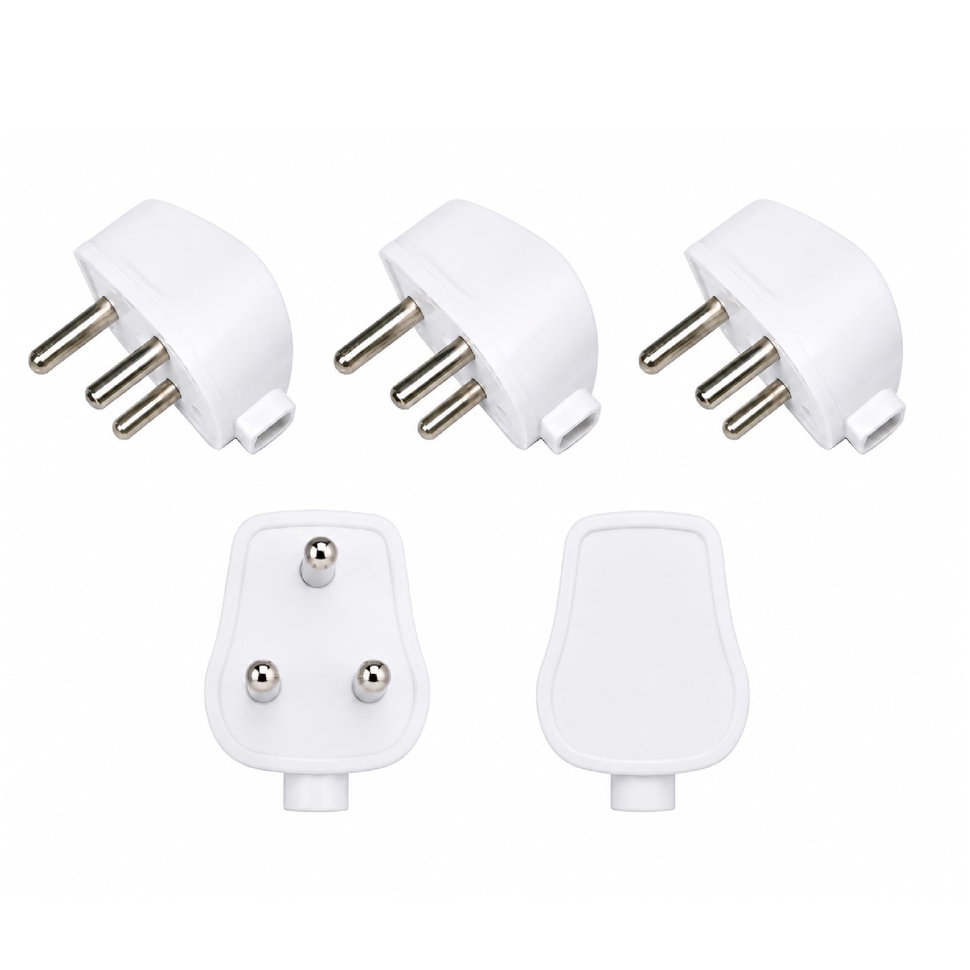 3 Pin Top Electrical Plug Pack of 5 for Home Appliances | Easy to Install, Durable Build, Extension Board Use, Electrical Wiring-image-47