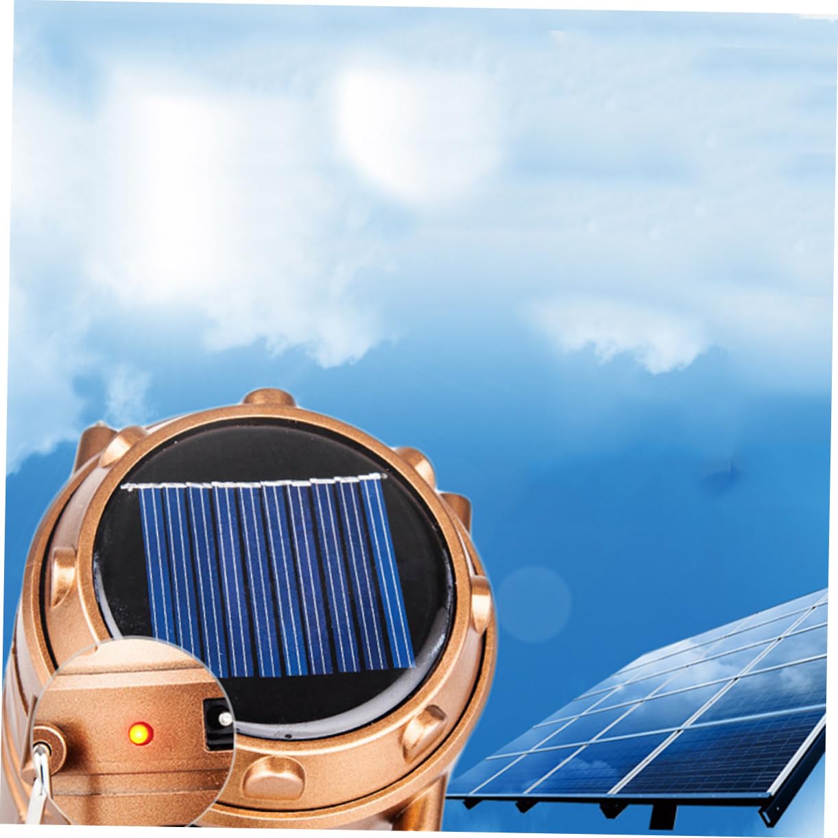 Toyvian 2 Luces De Camping Solar Led Portátiles Con Mango Telescópico Ergónomico Luz De Emergencia Para Interiores Y Exteriores Sin Batería 5.11X3.38X3.38 Pulgadas