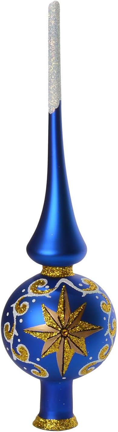Starry Glass Christmas Tree Topper (Blue)