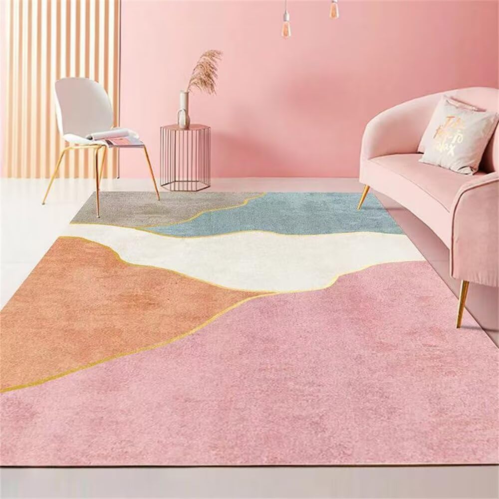Tapis moderne 170 x 230 cm grand format au design minimaliste chic