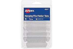 Avery Hanging File Clear Plastic Tabs & Inserts