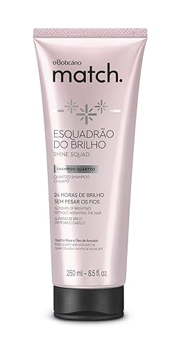O Boticario - Linha Match (Esquadrao do Brilho) - Champú 250 Ml - (O Boticario - Colección Match (Shine Squad) - Champú 8.5 Fl Oz)