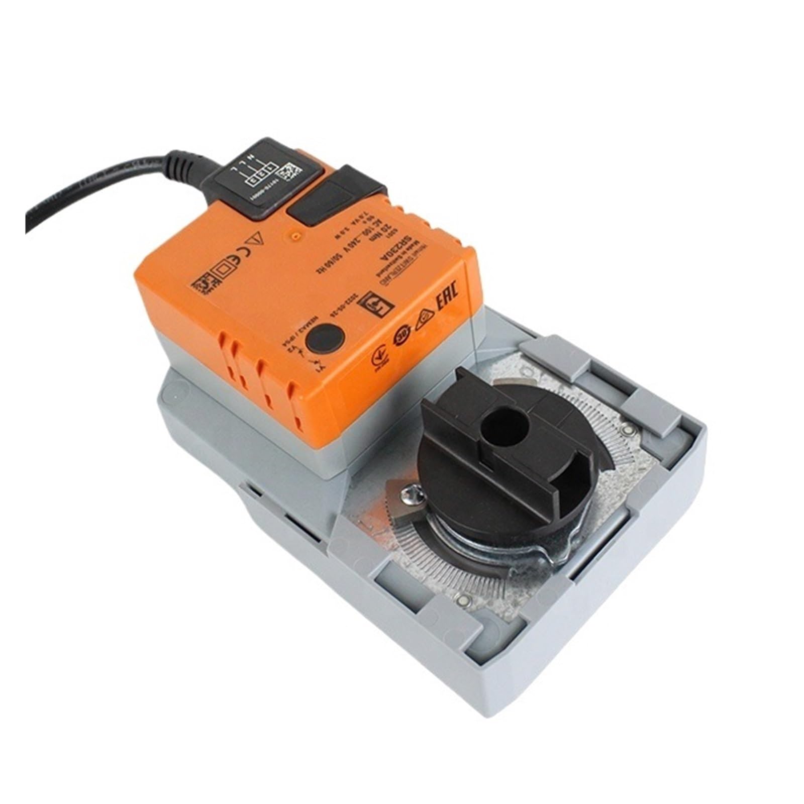 HEXEH Actionneur d'amortisseur SR230A-5 AC230V 20NM Actionneur Rotatif Ouvert-fermé for vannes rotatives HAVC(SR230A)