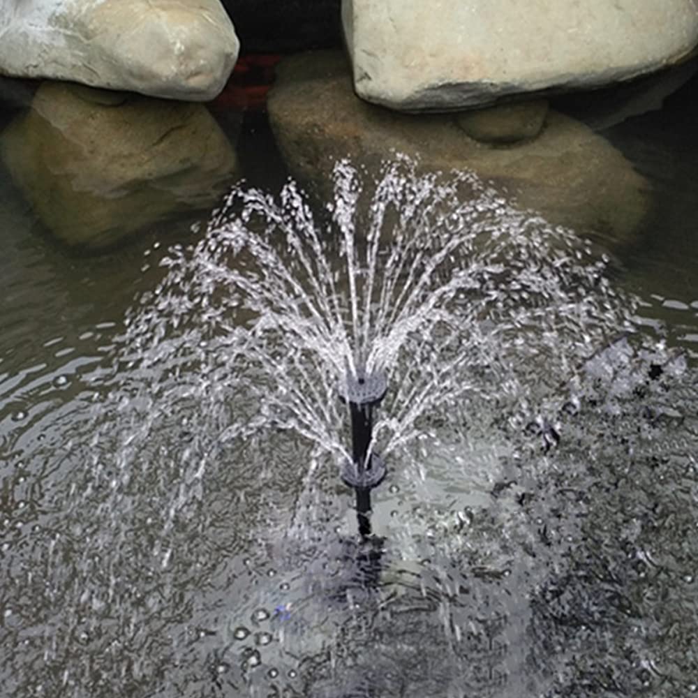 Pompe de Bassin Exterieur, pour Submersible Fontaine, Bassin Poisson, Aquarium Silencieuse, Pompe a Eau 220V, Jardin Decoration Eco Puissante Filtre LED 2000L/H 25W