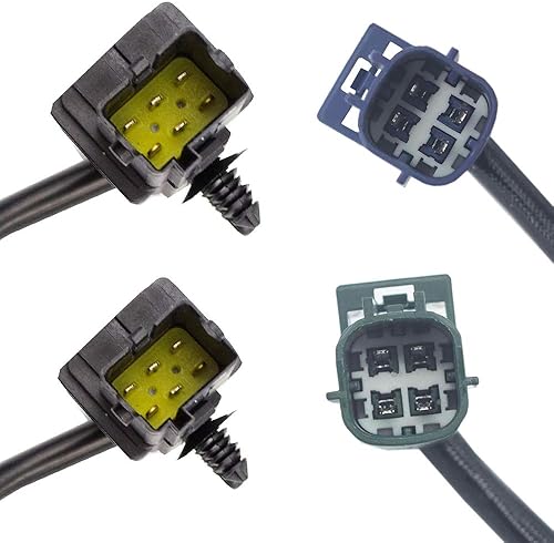 Miniatura 5 de 4 sensores de oxígeno O2 de relación de combustible de aire para Infiniti FX35 G35 2004-2006 3.5L; Infiniti FX45 2006-2008 4.5L Superior Inferior