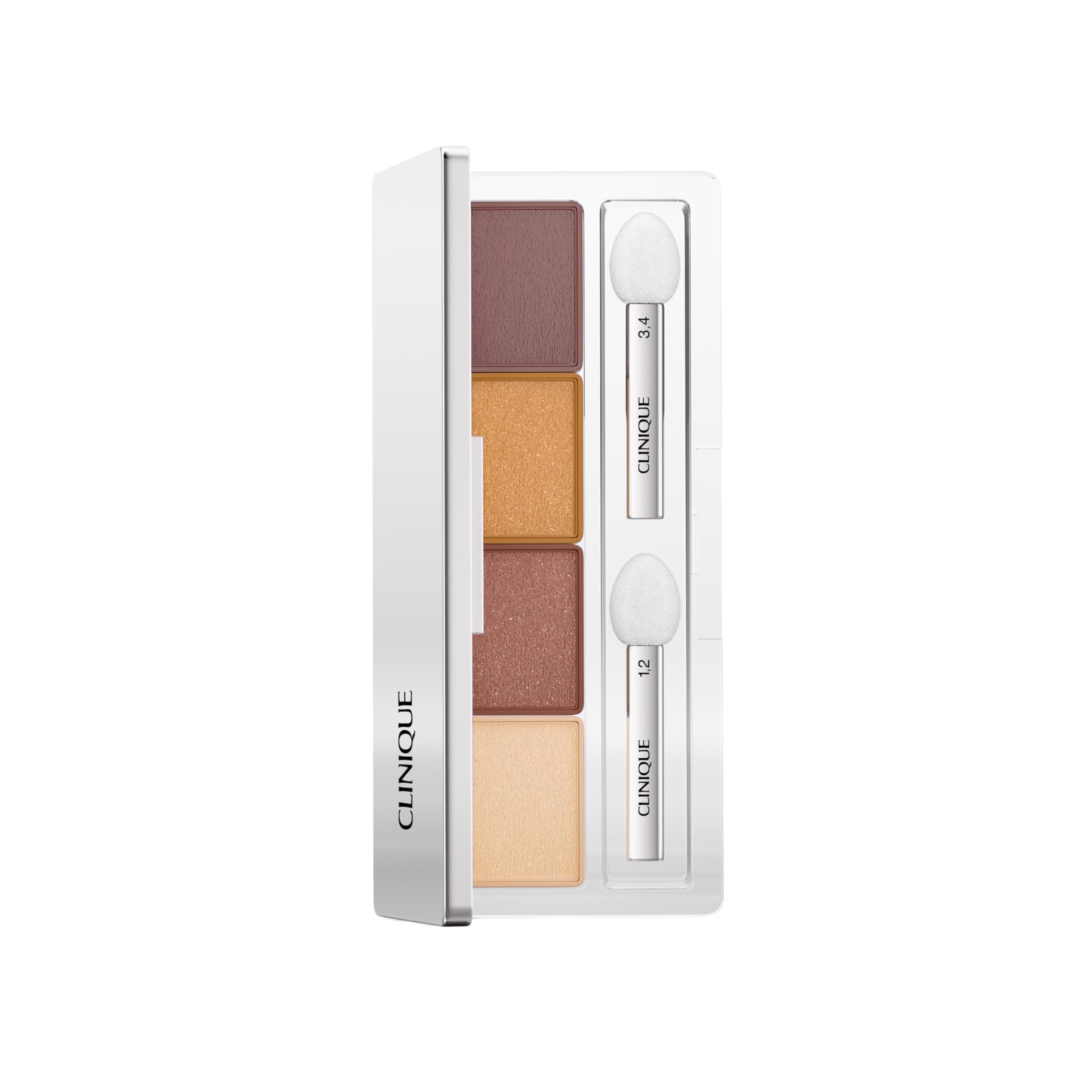 Clinique All About Shadow Eye Shadow Quad ombretto quattro tonalità | Lunga tenuta, anti-sbavature e anti-sbiadimento, sicuro per gli occhi sensibili