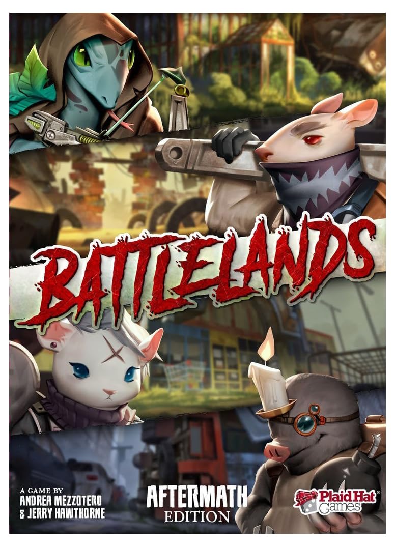 Battlelands Board Game - Post-Apocalyptic Surival Strategy Game, Fast and Furious Combat Game for Kids & Adults, Ages 14+, 3-5 Player, 30-60 Minute Playtime, Made by Plaid Hat Games