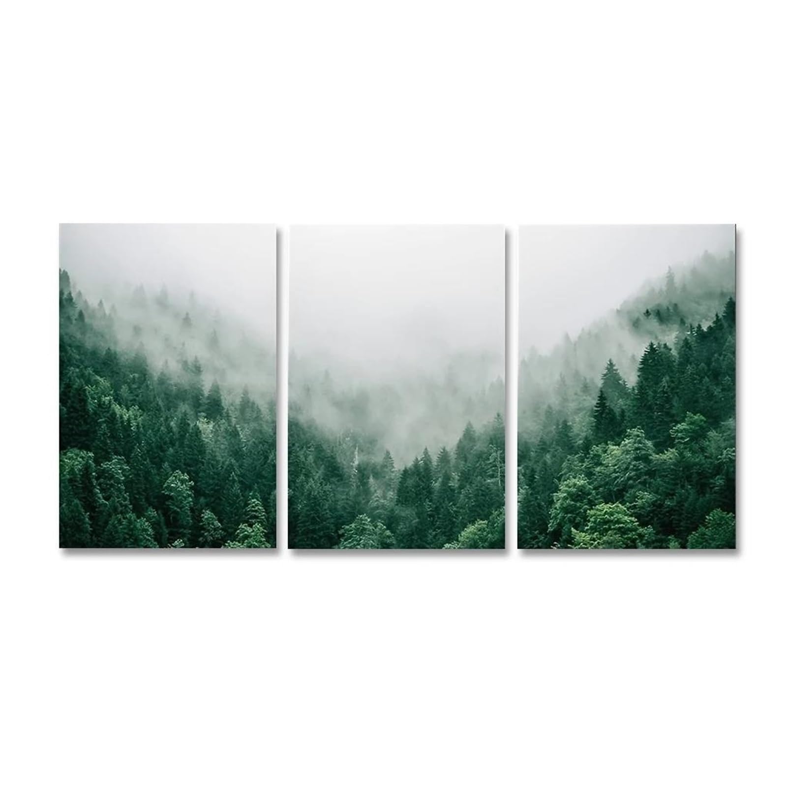 Tableau Déco Nature anti-stress : rompez la monotonie de vos murs avec la forêt de montagne