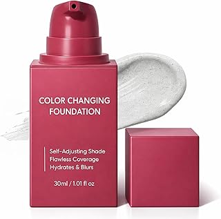 Color Changing Foundation, Tone-Adapting Liqu...