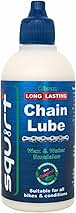 Squirt Chain Lube for Bikes 120 ml – Long-Lasting Lubricant for All Bike Chains – All-Weather Dry Bike Chain Lube to Reduce Noise & Chainsuck – Bicycle Tools & Maintenance Aid