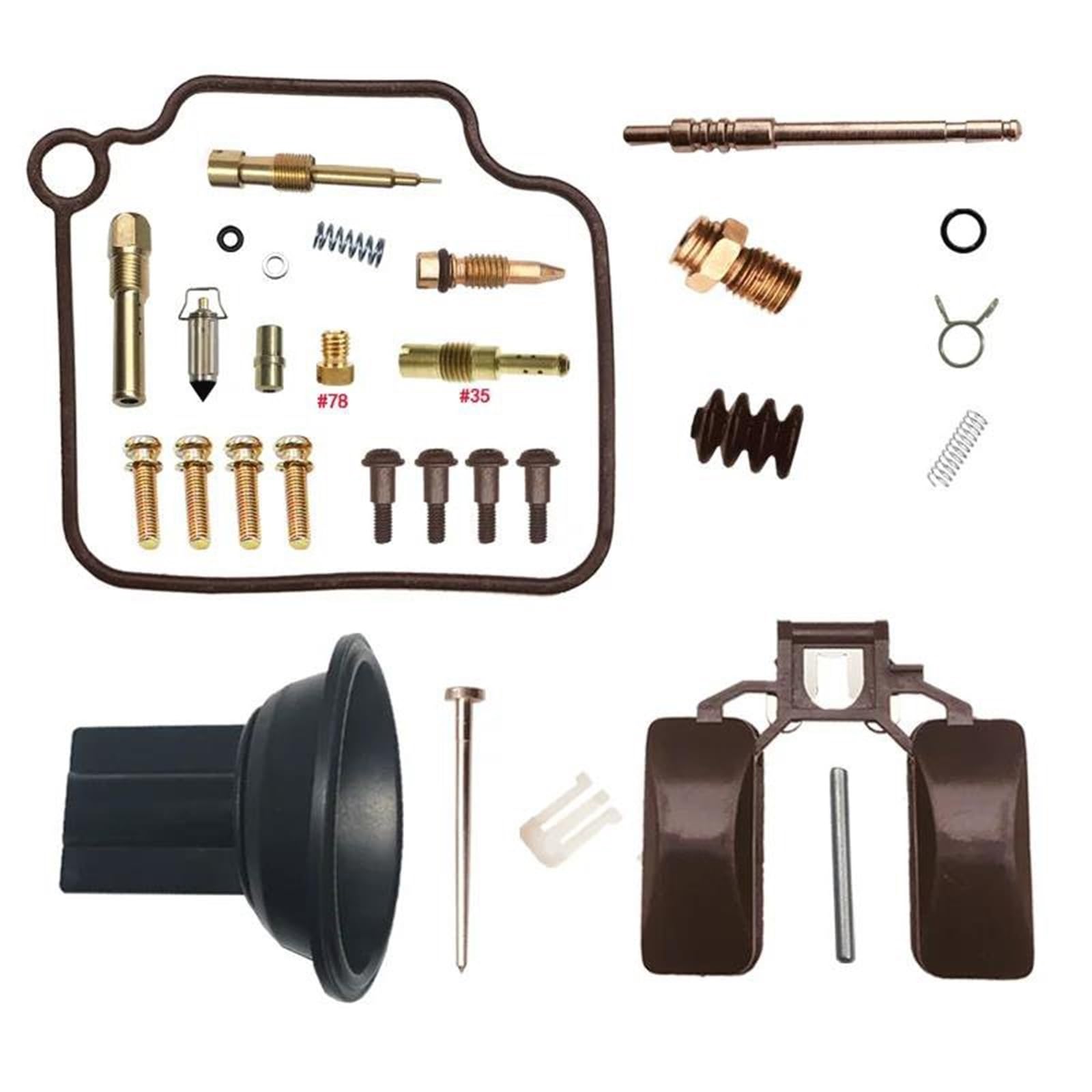 Kits De Reparación De Carburador De Motocicleta para Piaggio 125 BYQ125T Membrana Deslizante De Diafragma Piezas De Repuesto para Carburador Kit de reparación para carburador(Color 3)
