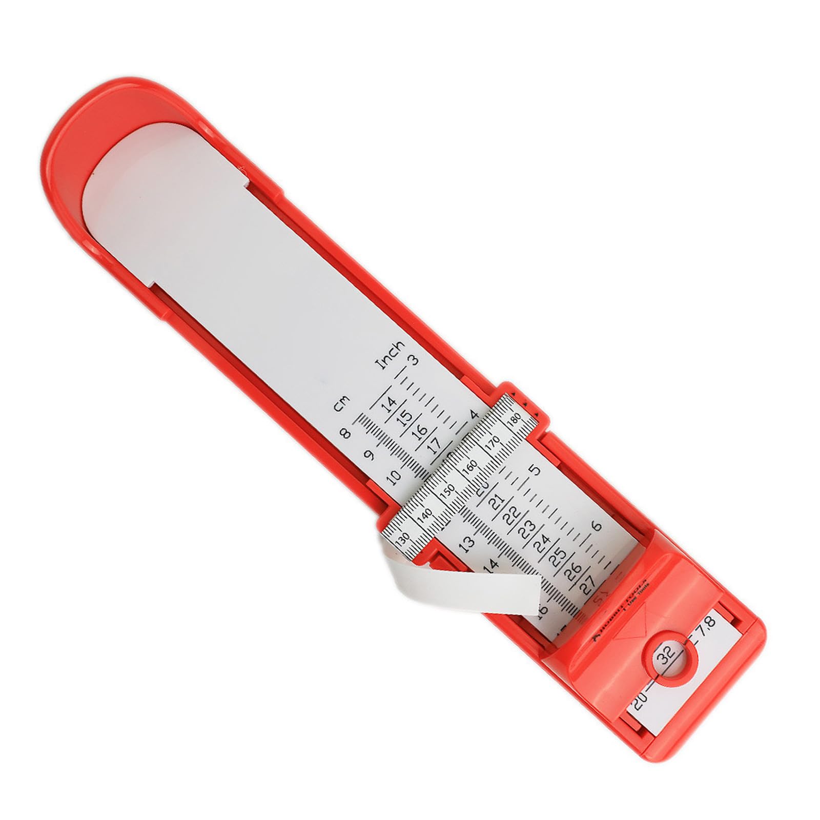 Jiingekk Red 20Cm Children Foot Size Measurer For Foot Width And Length Measurement To Ensures Accurate Shoe Sizing Measuring Device