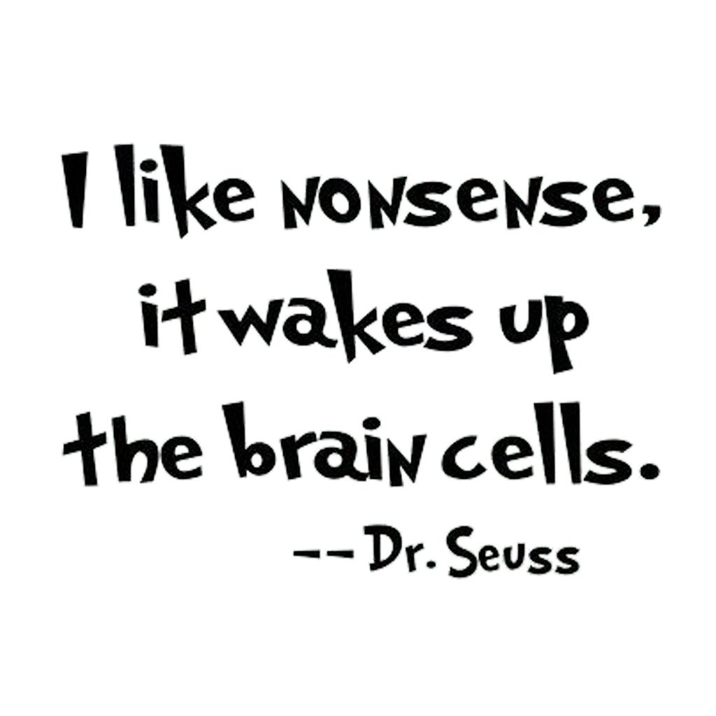 HACASO "I Like Nonsense" Bedroom Quote Decors Wall Saying Decals Quote for Home Wall Stickers Nursery Room Decor