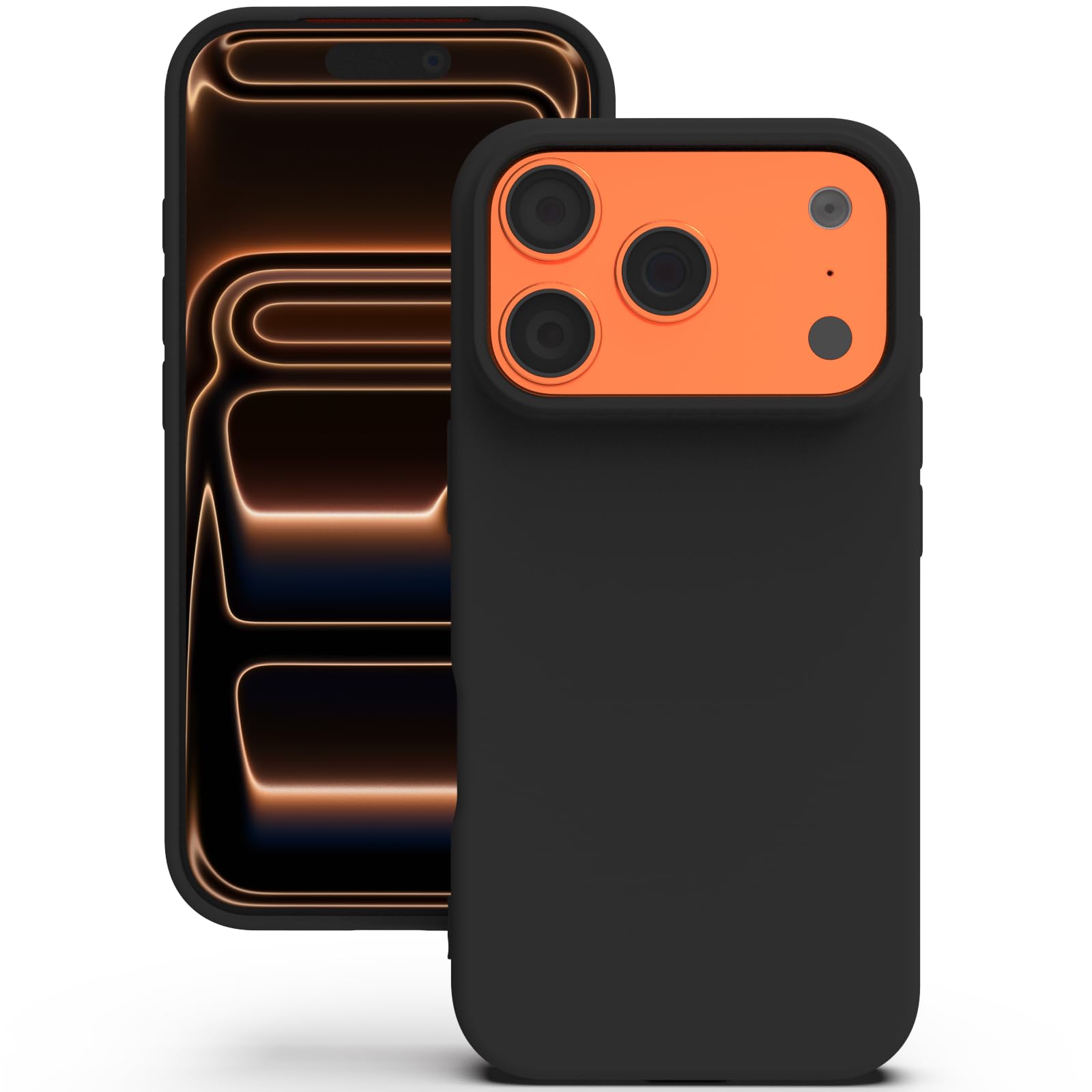 YATWIN Silicone Case for iPhone 17 Pro Max, Soft-Touch, Shockproof, DustProof, Antiskid Phone Cover for Apple iPhone 17 Pro Max - Black-picture-28