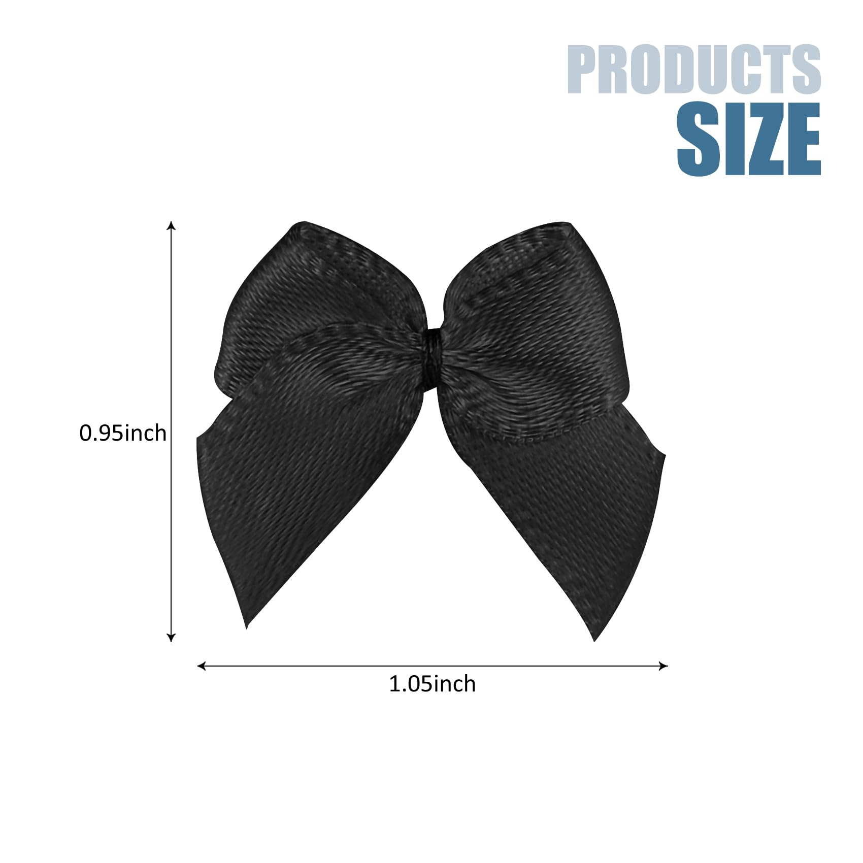 Amazon.co.jp: SimautHawk 50個 1インチ ブティック ブラックリボン